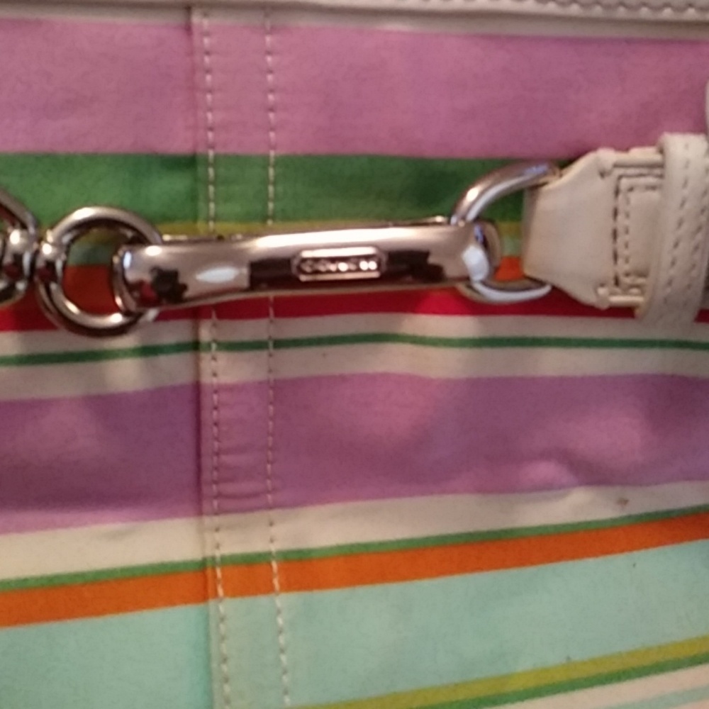 Multi color coach bag